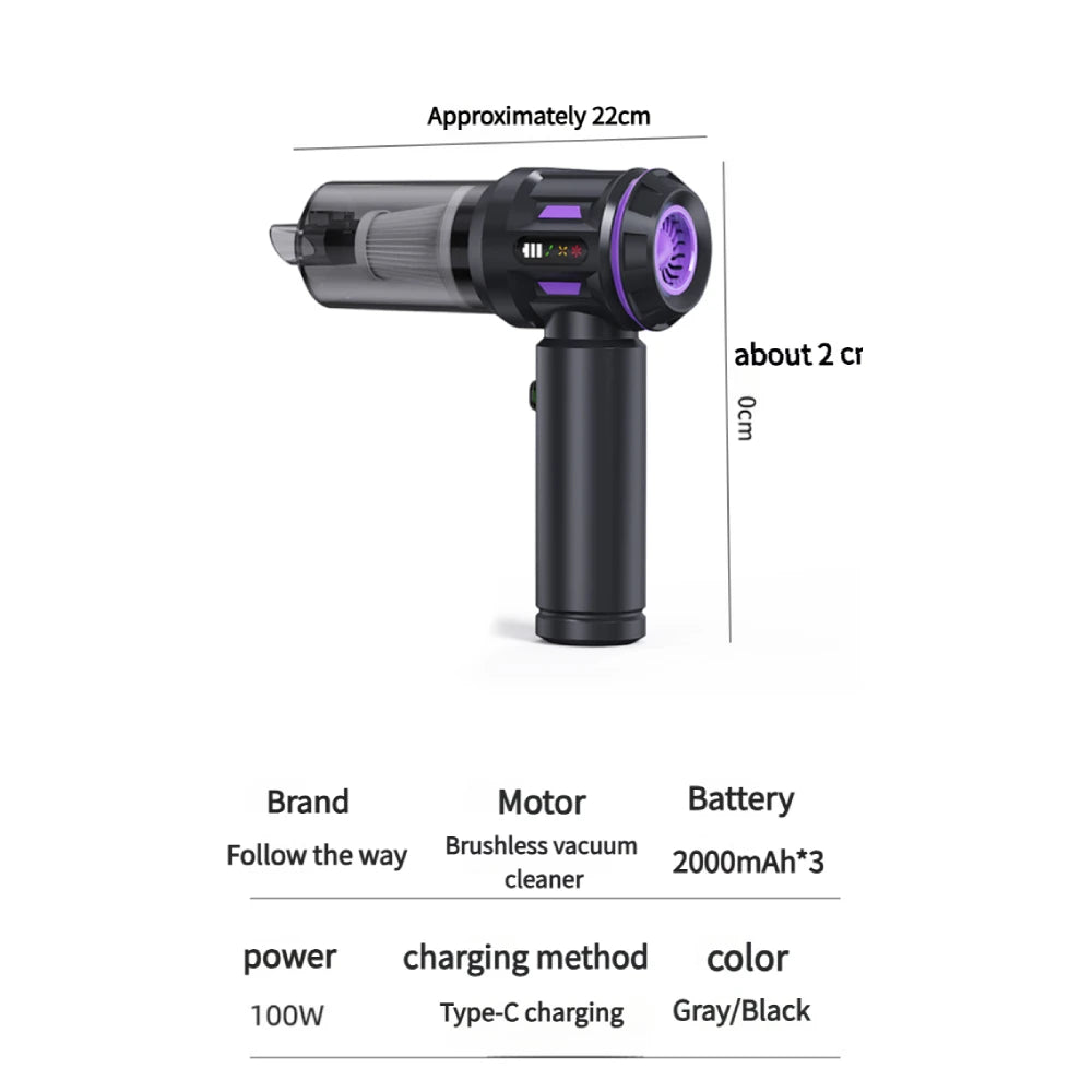 Cordless Handheld Vacuum Cleaner with Air Blower