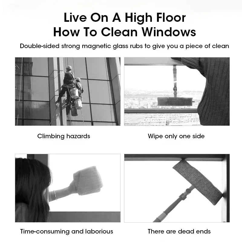 Magnetic Double-Sided Window Cleaner