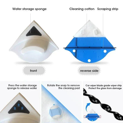 Magnetic Double-Sided Window Cleaner